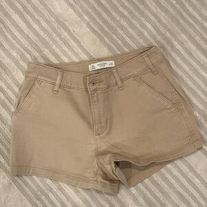 Abercrombie & Fitch High Waist Tan and Green/Blue Shorts